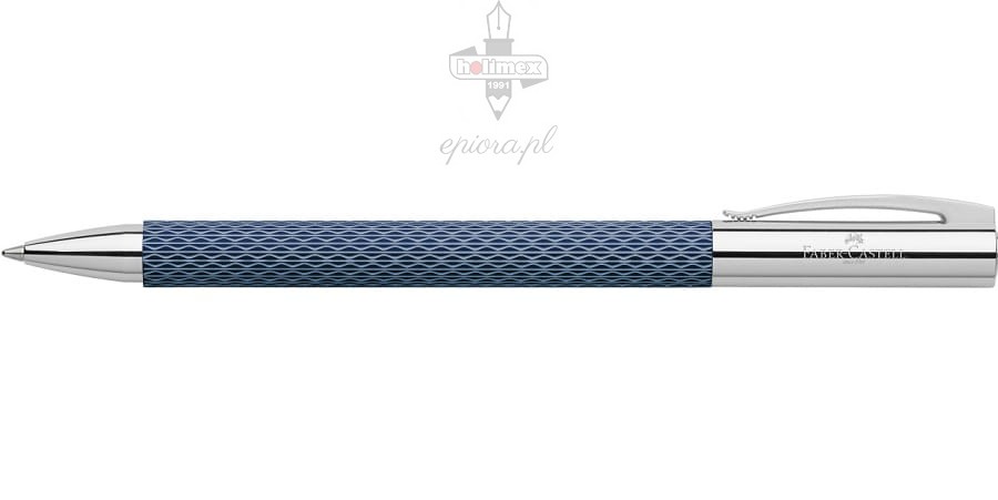 Faber-Castell Füller Ambition OpArt Deep Water – Extrafeine Feder (EF), Inkl. Schwarzer Tintenpatrone