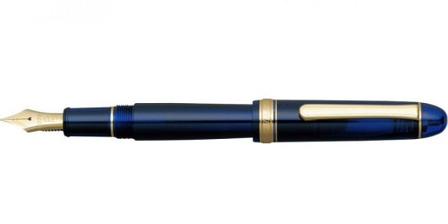 PLATINUM #3776 Century Füllfederhalter Chartres Blue Mit 14-karätiger Goldfeder – EF-Linie 0,24–0,28 Mm, Mit Slip & Seal