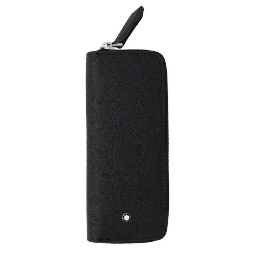 Etui Montblanc Sartorial czarne podwójne zamykane na zamek.jpg