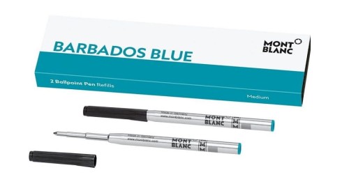 WKłady do długopisu Montblanc Barbados M turkusowe.jpg