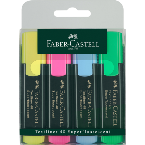 Zakreślacze Faber-Castell 1548 4 szt. fluorescencyjne.png