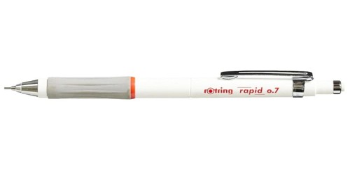 Ołówek automatyczny Rotring Rapid 0,7 mm biały.jpg