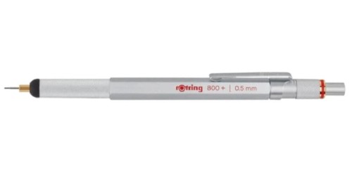 Ołówek automatyczny Rotring 800+ 0,5 mm srebrny.jpg