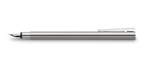 Pióro wieczne Faber-Castell Neo Slim stalowe błyszczące.jpg