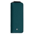 Etui Montblanc Sartorial Cyprus Blue niebieskie podwójne zamykane na zamek.jpg