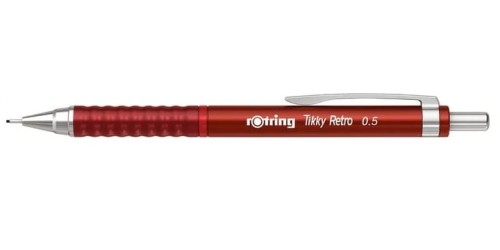 Ołówek automatyczny Rotring Tikky Retro 0,5 mm czerwony.jpg
