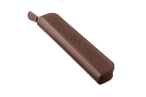 Etui Parker pojedyncze brązowe.jpg