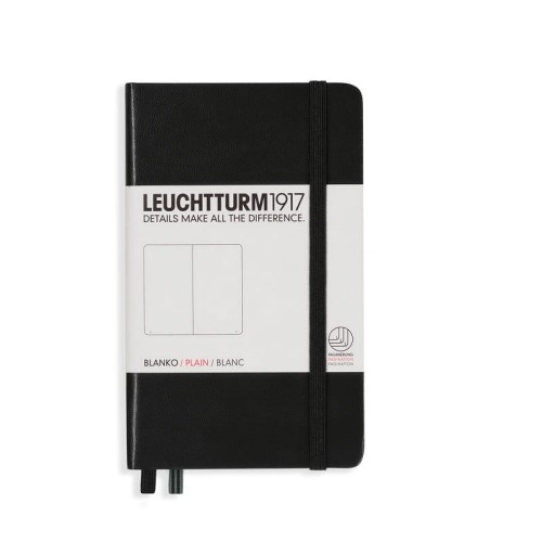 Notes Leuchtturm1917 Pocket A6 gładki czarny twarda oprawa - BLACK.jpg