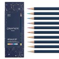 Kredki Caran d'Ache Cosmic Blue edycja specjalna kolory.jpg