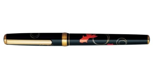 Pióro wieczne Platinum Vicoh Kanzawa Gold Leaf Gold Fish.jpg