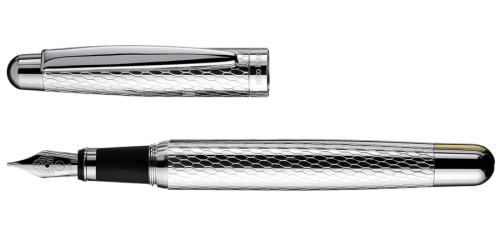 Pióro wieczne Otto Hutt Design 02 Honeycomb Guilloche Silver.jpg