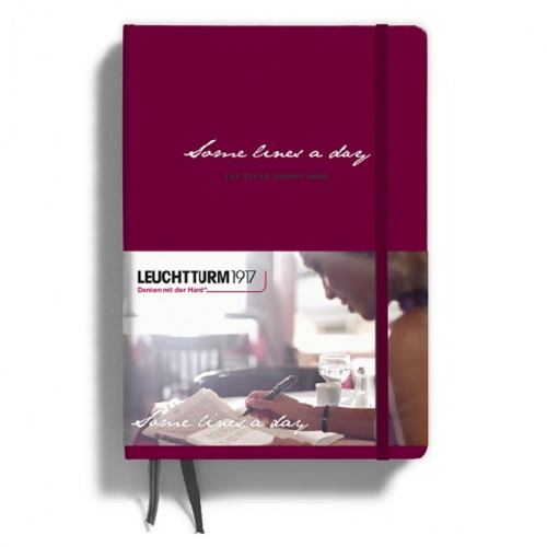 Notatnik Leuchtturm1917 A5 Some lines a day Port Red.jpg