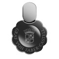 Pióro kulkowe Graf von Faber-Castell Bloom Ebony - korona skuwki i logo.jpg