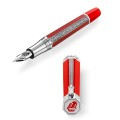 Pióro wieczne Montegrappa Rolling Stones Legacy Silver Edition Scarlet edycja limitowana prezentacja.jpg