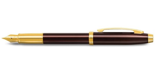 Pióro wieczne Sheaffer 100 Coffee Brown Gold.jpg