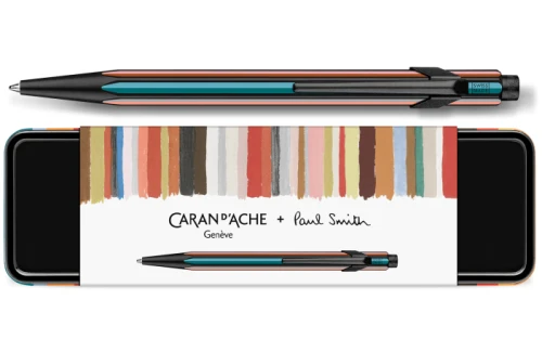 Długopis Caran d'Ache 849 Paul Smith Black edycja specjalna.png