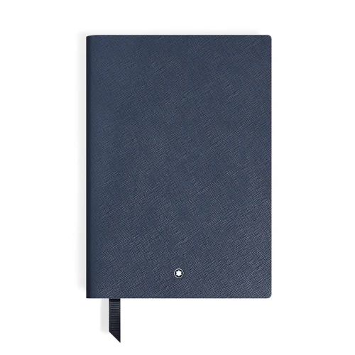 Notatnik Montblanc Saffiano Blue niebieski w linie.jpg