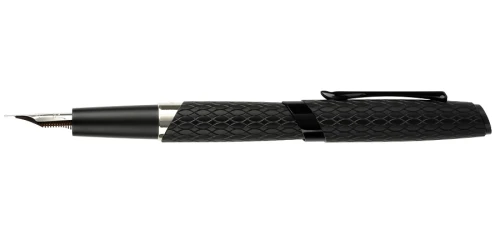 Pióro wieczne Diplomat Cobra Matte Black Guilloche.jpg