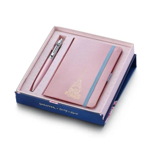 Zestaw długopis Sheaffer Sentinel Pink Emily in Paris i notes