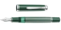 Pióro wieczne Pelikan Souveran M815 Metal Striped Green edycja specjalna otwarte.jpg