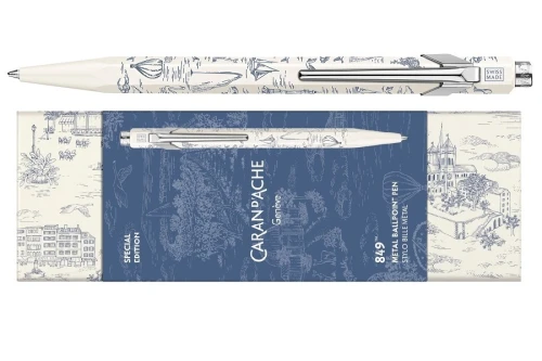 Długopis Caran d'Ache 849 Toile de Jouy White z etui edycja specjalna.jpg