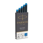 Naboje do pióra Parker Quink niebieskie zmywalne
