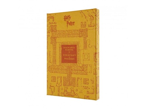 Moleskine Harry Potter żółty w pudełku w twardej oprawie w linie.jpg