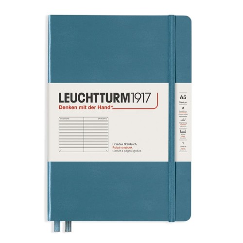 Notatnik Leuchtturm1917 Stone Blue Medium A5 twarda oprawa.jpg