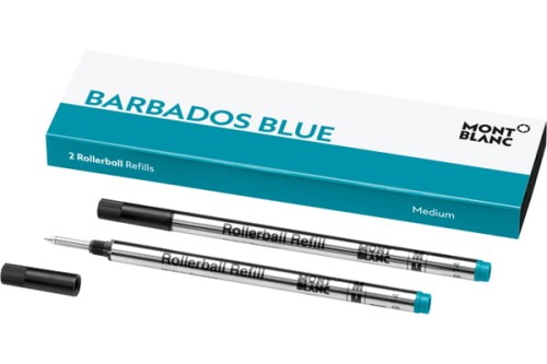 Wkłady do piór kulkowych Montblanc Barbados Blue M.jpg