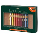 Kredki akwarelowe Faber-Castell Albrecht Dürer Magnus 18 szt., pędzelek akwarelowy, piórnik rolowany