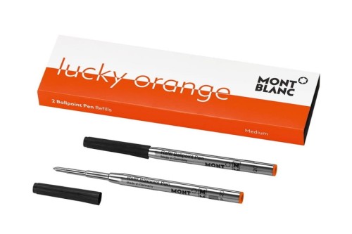 Wkłady do długopisu Montblanc Lucky Orange pomarańczowe.jpg