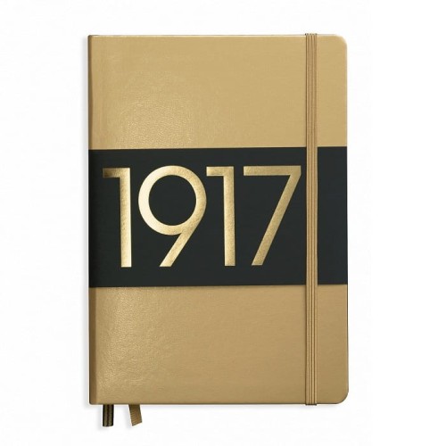 Notatnik Leuchtturm1917 Medium A5 Gold złoty edycja limitowana.jpg