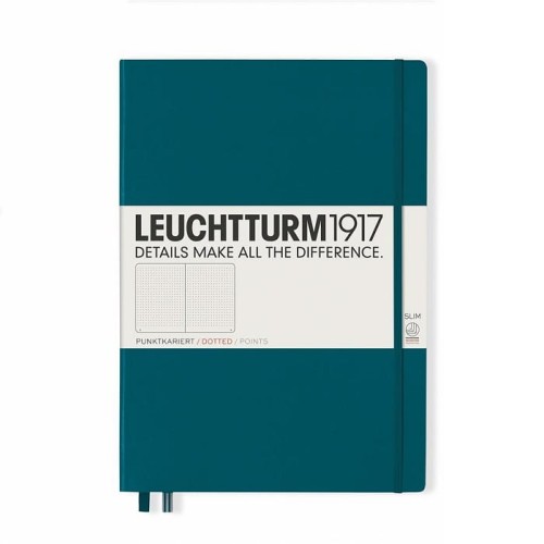 Notatnik Leuchtturm1917 Master Slim A4+ Pacific Green morski.jpg