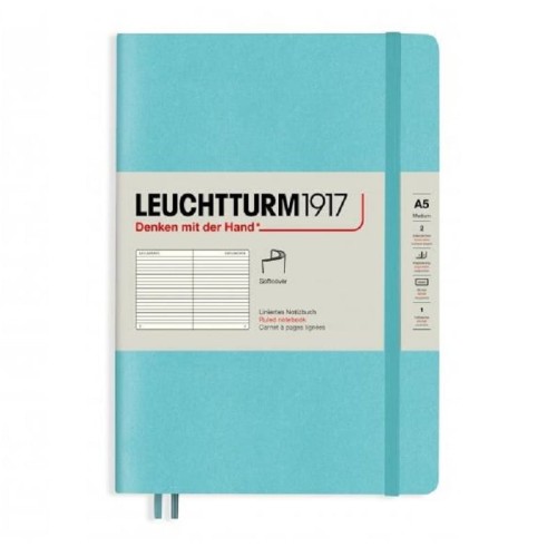 Notatnik Leuchtturm1917 Medium A5 Rising Colours Aquamarine miękka okładka.jpg