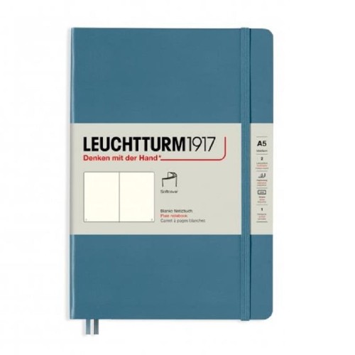 Notatnik Leuchtturm1917 Medium A5 Rising Colours Stone Blue miękka okładka.jpg