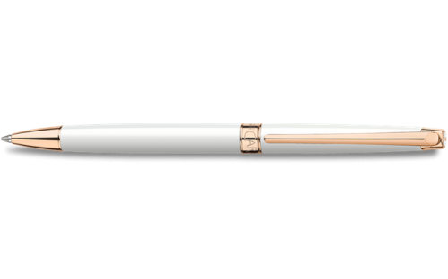Długopis Caran d'Ache Leman Slim White Rosegold.jpg