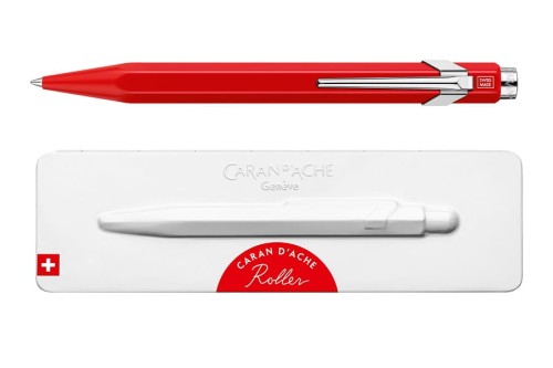 Pióro kulkowe Caran d'Ache 849 czerwone.jpg