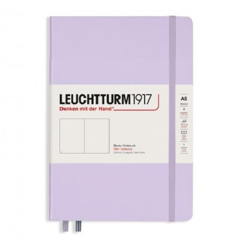 Notatnik Leuchtturm1917 Medium A5 Smooth Colours Lilac liliowy twarda okładka.jpg