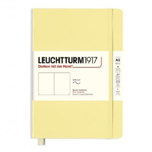 Notatnik Leuchtturm1917 Medium A5 Smooth Colours Vanilla waniliowy twarda okładka.jpg