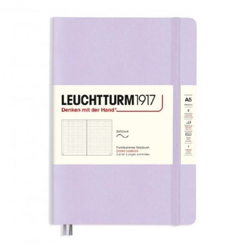 Notatnik Leuchtturm1917 Medium A5 Smooth Colours Lilac liliowy miękka okładka.jpg