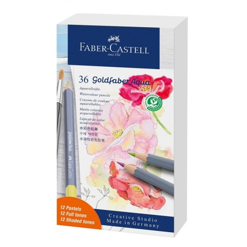 Kredki akwarelowe Faber-Castell Goldfaber Aqua Pastel 36 szt. - Studio Box.jpg