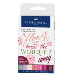Zestaw pisaków artystycznych Faber-Castell Pitt Artist Pens Hand Lettering odcienie różu 8 elementów