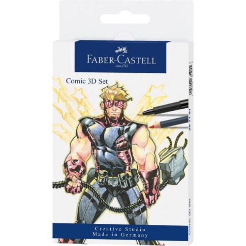 Zestaw prezentowy Faber-Castell Goldfaber The Famazings - Father do rysowania komiksów.jpg