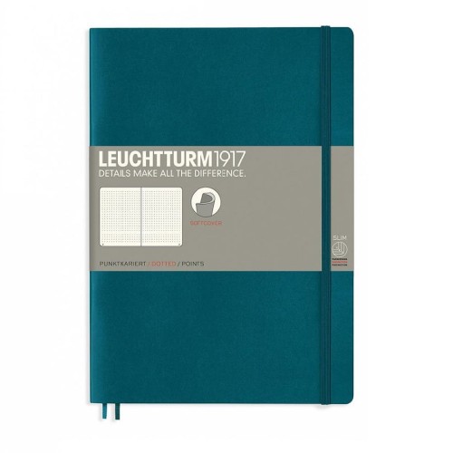 Notatnik Leuchtturm1917 Composition B5 Pacific Green morski miękka okładka.jpg