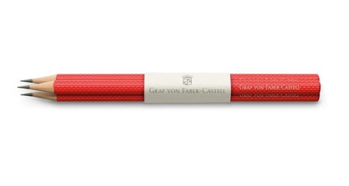 Ołówki grafitowe Graf von Faber-Castell Guilloche India Red.jpg
