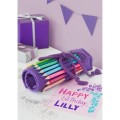 Kredki Faber-Castell Sparkle 20 szt, akcesoria i rolowany piórnik - pokaz.jpg