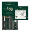 Zestaw Faber-Castell Pitt Graphite Set - 19 elementów - zawartość.jpg