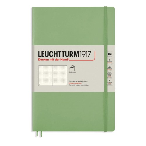 Notatnik Leuchtturm1917 Paperback B6+ Muted Colours Sage szałwiowy.jpg