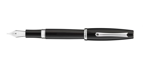 Pióro wieczne Montegrappa Manager Resin Steel czarne stalowe.jpg