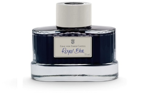 Atrament Graf von Faber-Castell niebieski Royal Blue 75 ml7.jpg